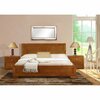 Homeroots 35.4 x 63 x 82.3 in. Oak Wood Queen Size Platform Bed 397101